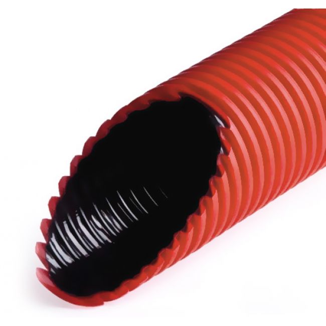 Труба жесткая двустенная для кабельной канализации 6м (12кПа) д110мм цвет черная
